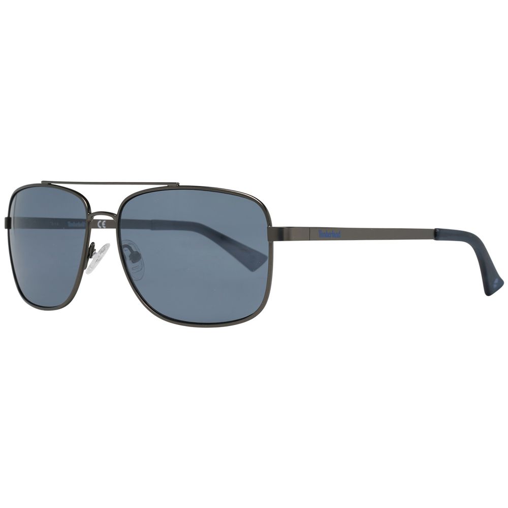 Timberland Black Metal Sunglasses for Elevated Style