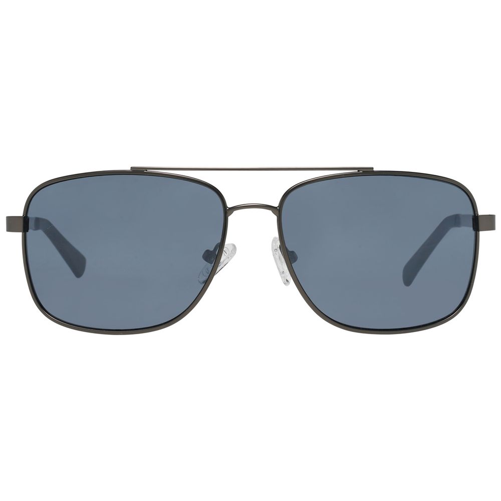 Timberland Black Metal Sunglasses for Elevated Style