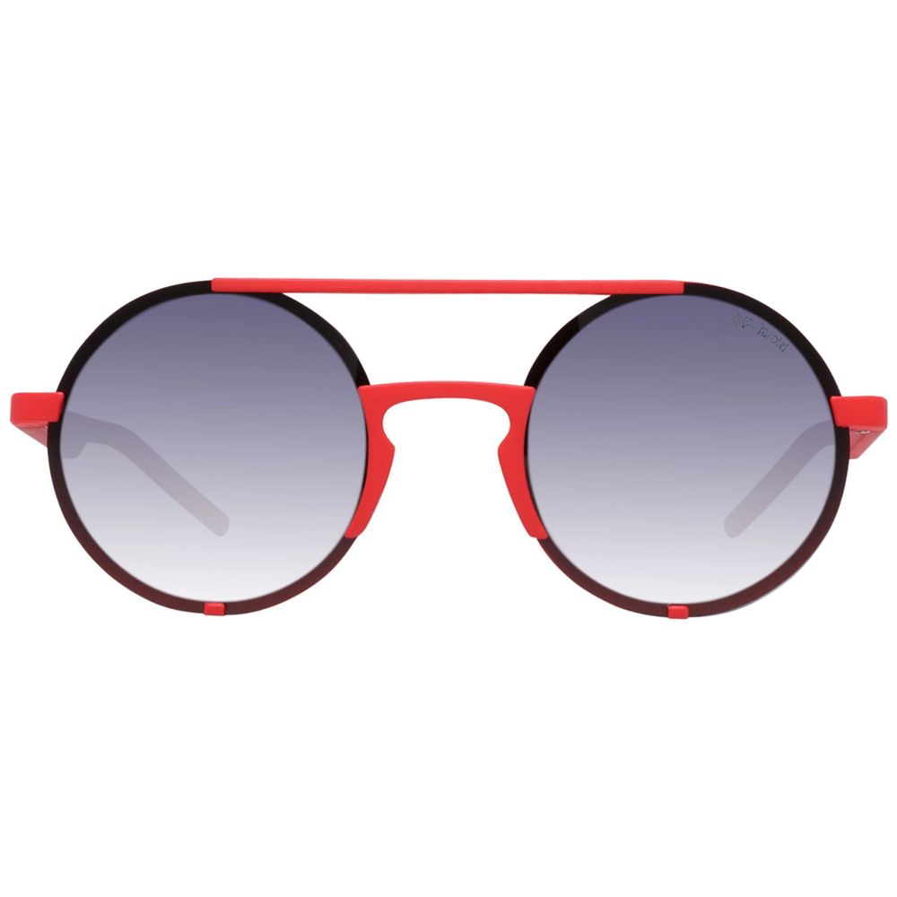 Polaroid Red Acetate Sunglasses for Contemporary Elegance