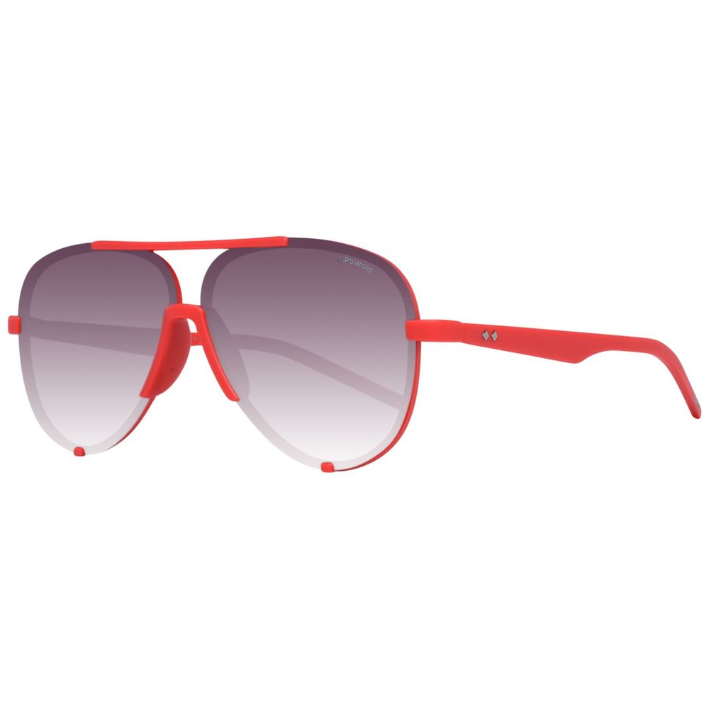 Polaroid Red Acetate Sunglasses for Effortless Glamour