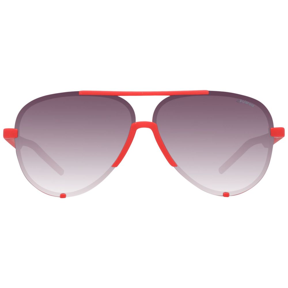 Polaroid Red Acetate Sunglasses for Effortless Glamour