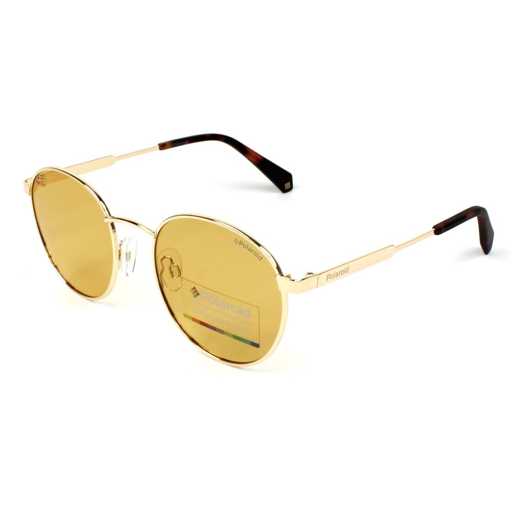 Polaroid Gold Metal Sunglasses for Timeless Elegance