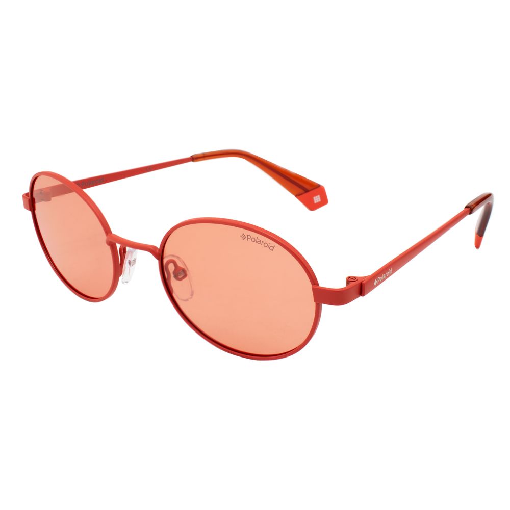 Polaroid Orange Metal Sunglasses for Effortless Elegance