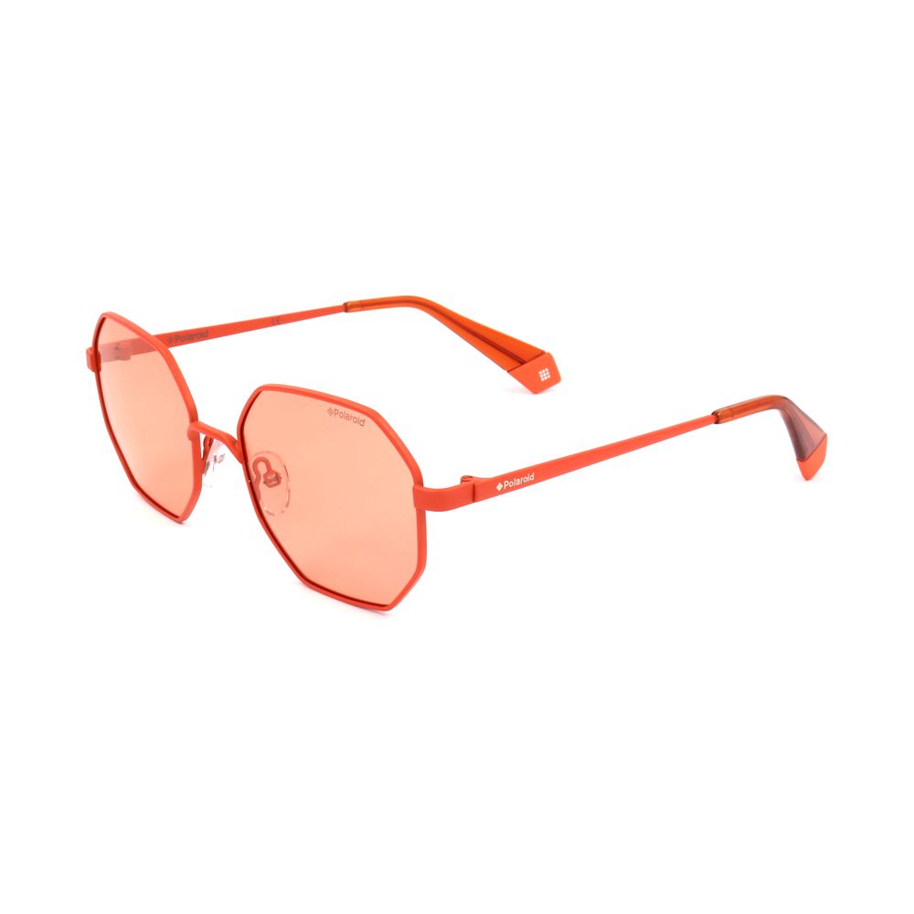 Polaroid Orange Metal Sunglasses for Effortless Elegance