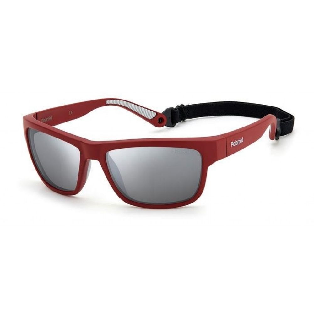 Polaroid Red Acetate Sunglasses - Bold Elegance Redefined
