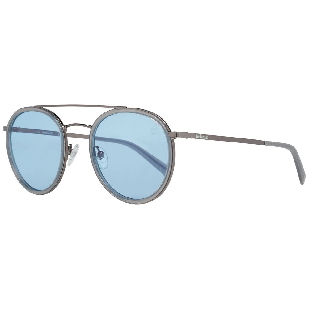 Timberland Silver Metal And Acetate Sunglasses