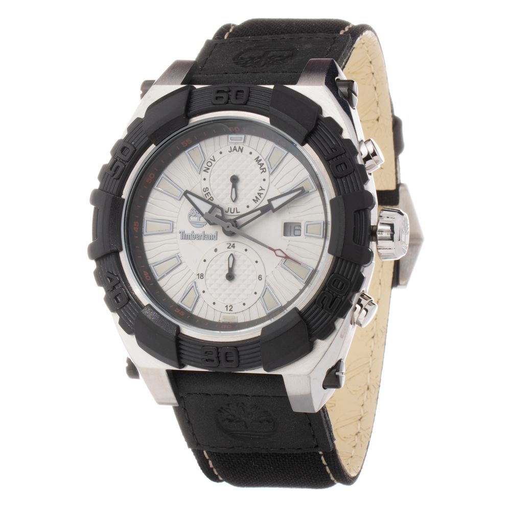 Timberland Black Leather Watch: Timeless Elegance Redefined