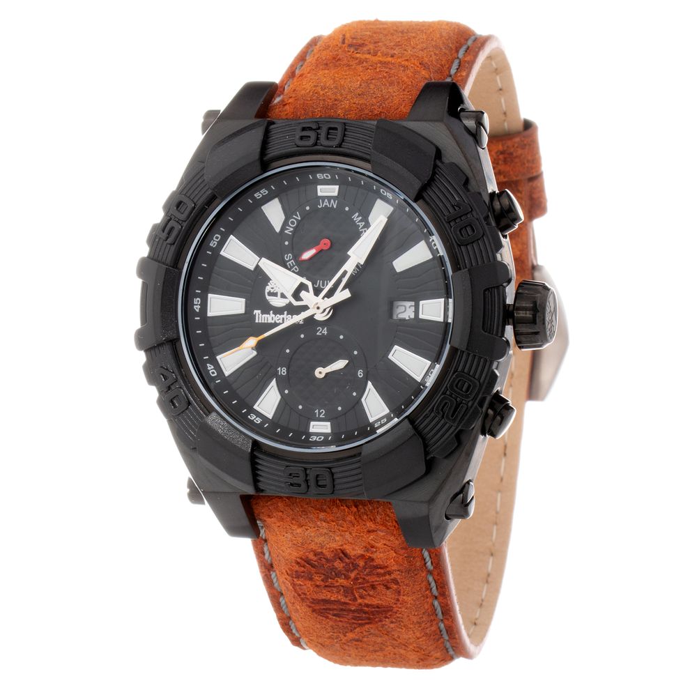 Timberland Brown Leather Watch for Timeless Elegance
