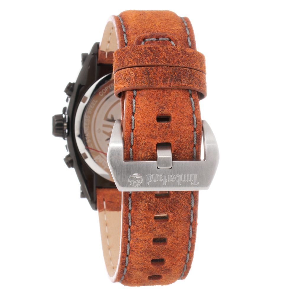 Timberland Brown Leather Watch for Timeless Elegance