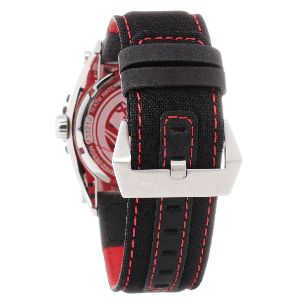 Timberland Black Leather Watch - Sophisticated Timepiece Elegance