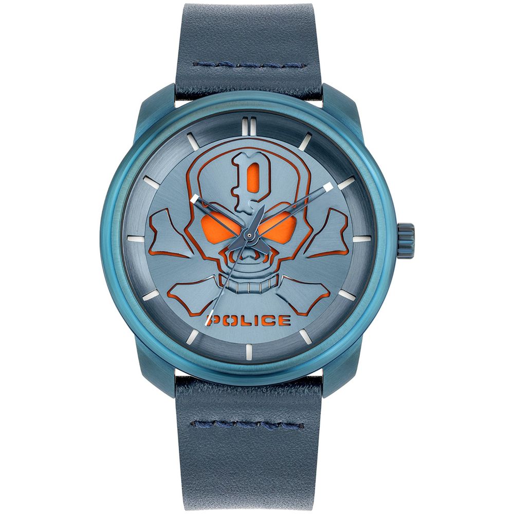 Police Blue Leather Watch: Timeless Elegance Redefined