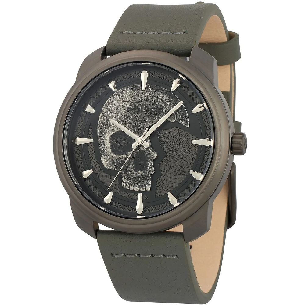 Police Green Leather Watch - Luxury Timepiece Redefined