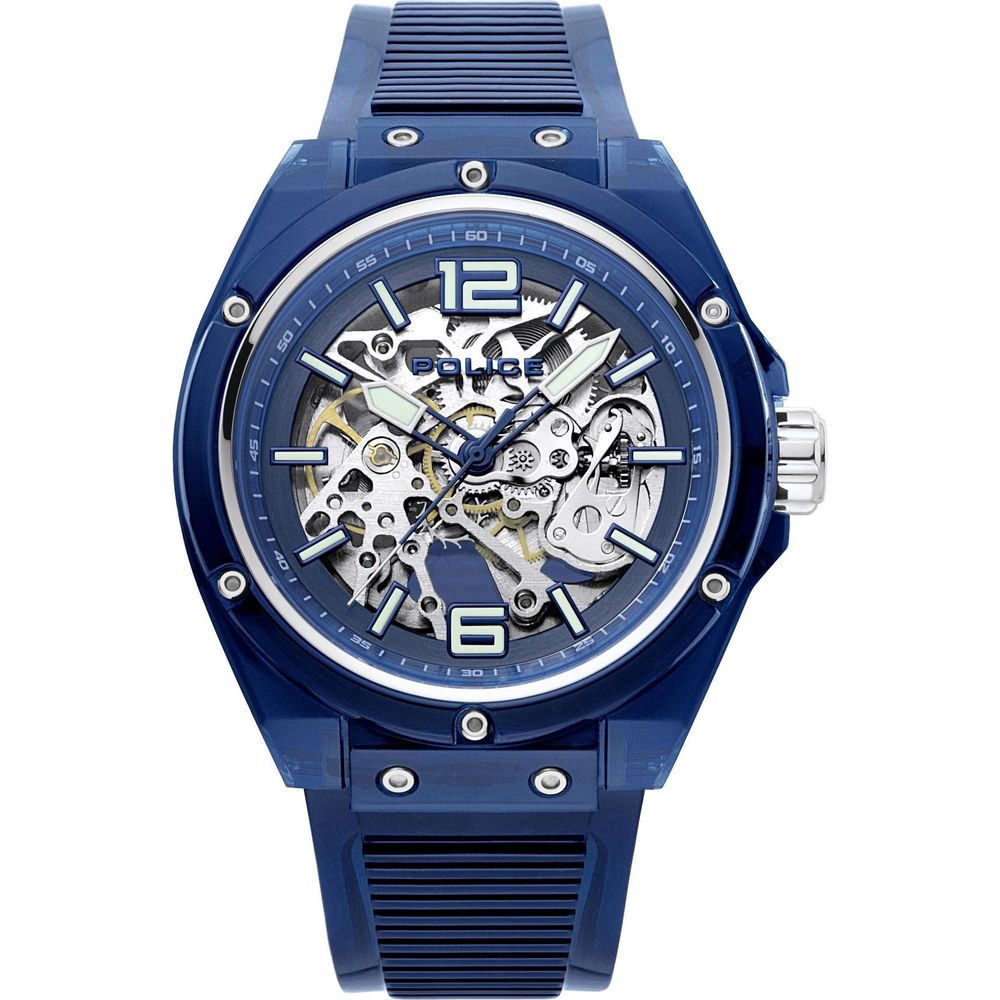 Police Blue Resin Watch - Modern Elegance Redefined