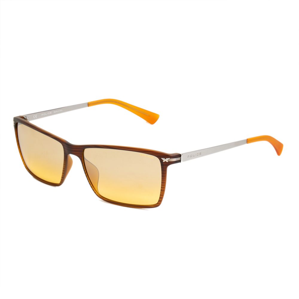 Police Brown Injected Sunglasses - Timeless Elegance Redefined