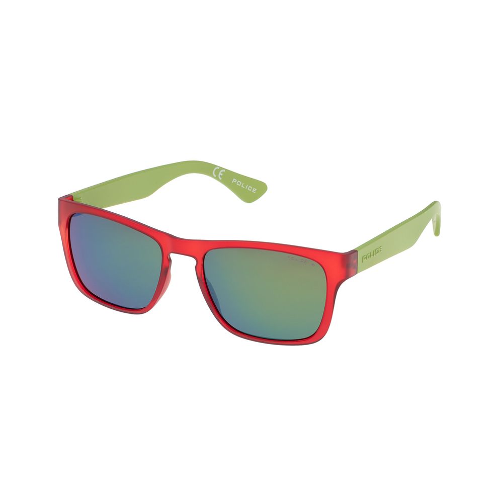 Police Red Injected Sunglasses - Bold Luxury Eyewear Statement