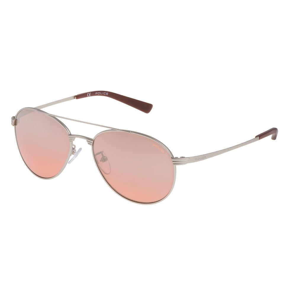 Police Gray Metal Sunglasses for Timeless Sophistication