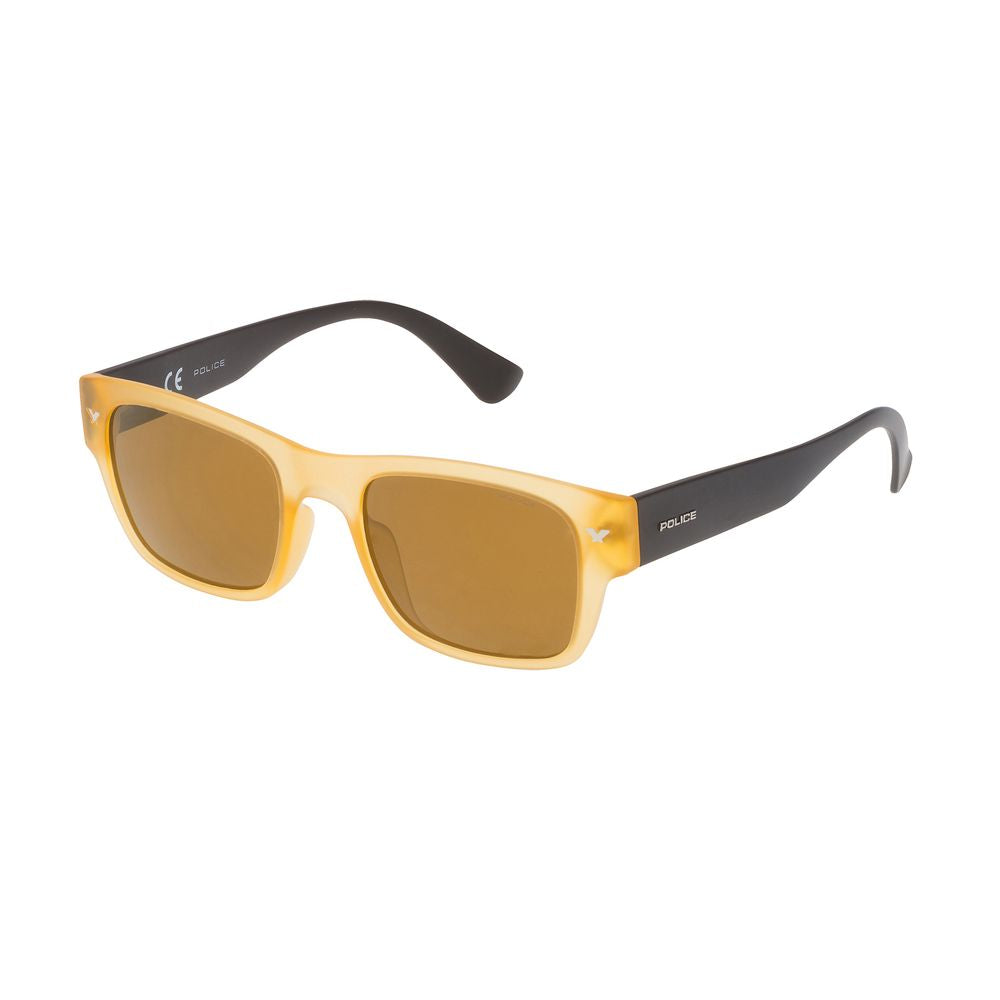Police Yellow Injected Sunglasses for Bold Sophistication