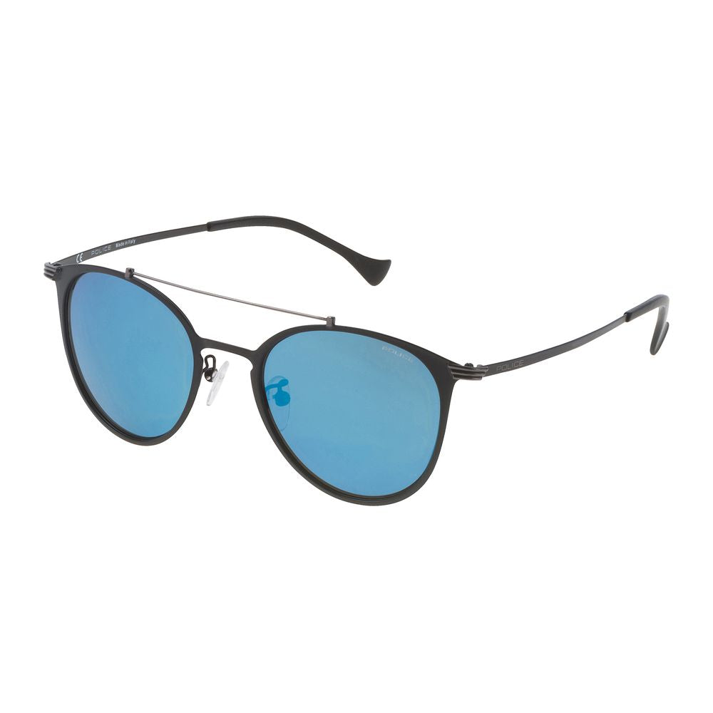 Police Black Metal Sunglasses for Timeless Elegance