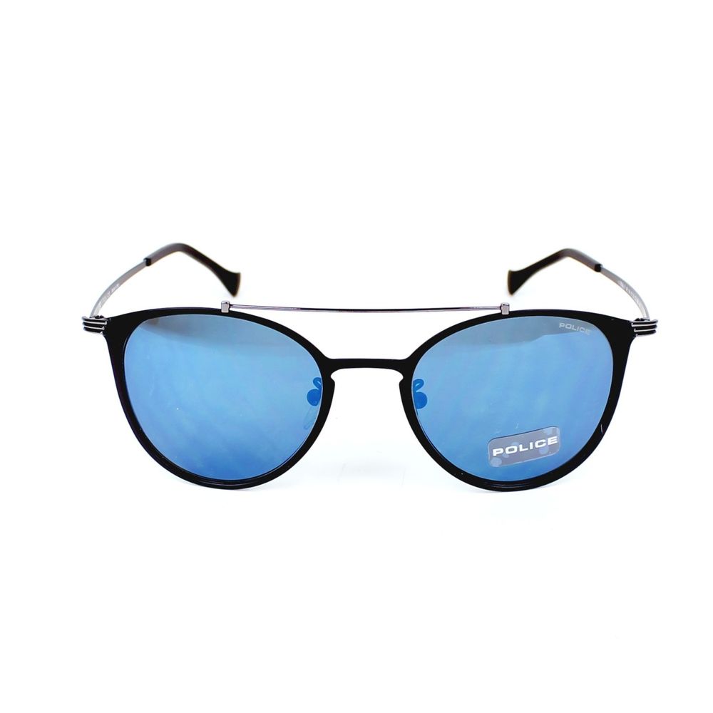 Police Black Metal Sunglasses for Timeless Elegance