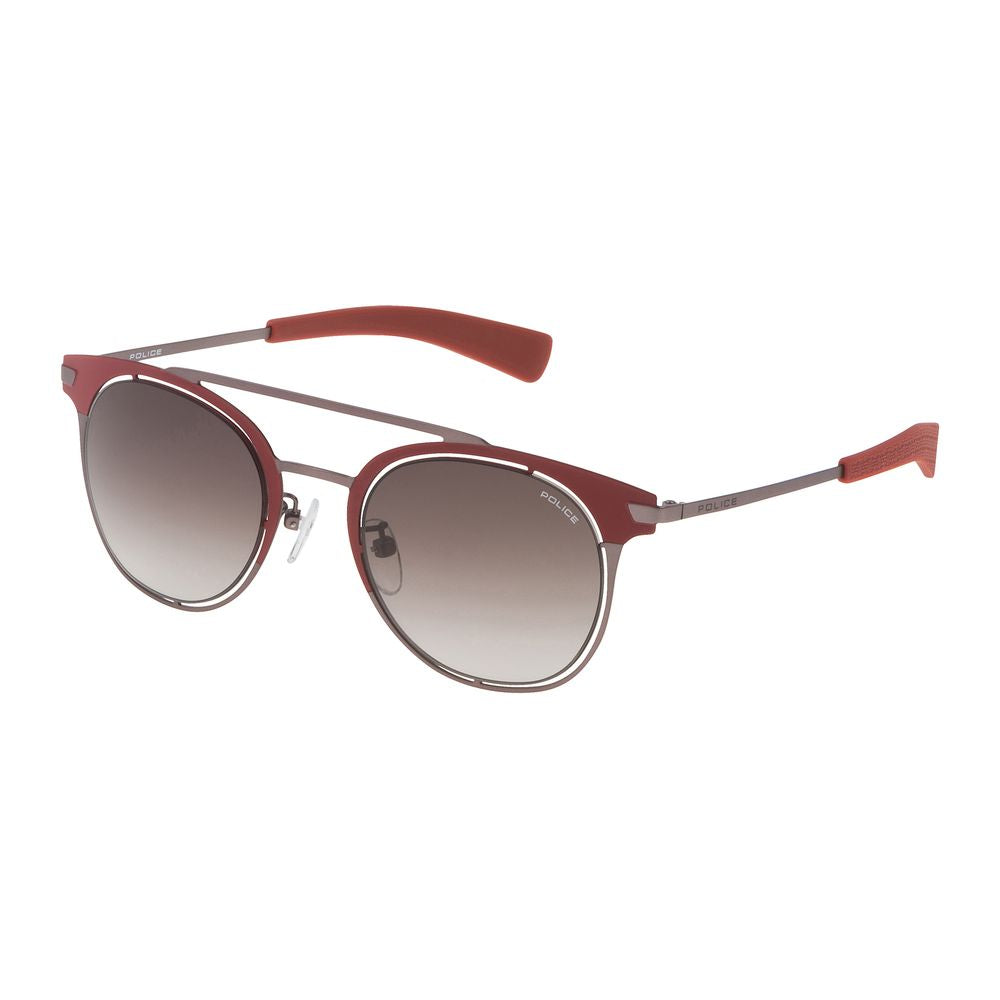 Police Red Metal Sunglasses - Bold Luxury Eyewear Statement