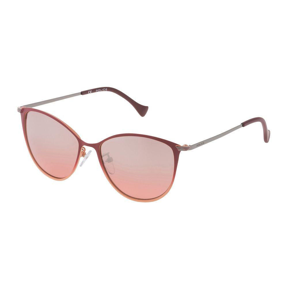 Police Orange Metal Sunglasses for Distinctive Style