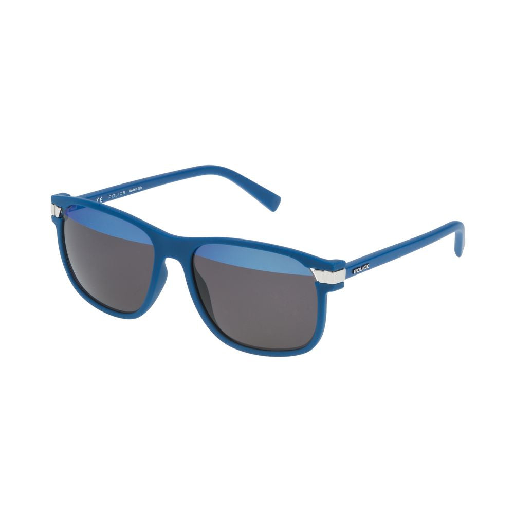 Police Blue Metal Sunglasses for Elevated Style Statement