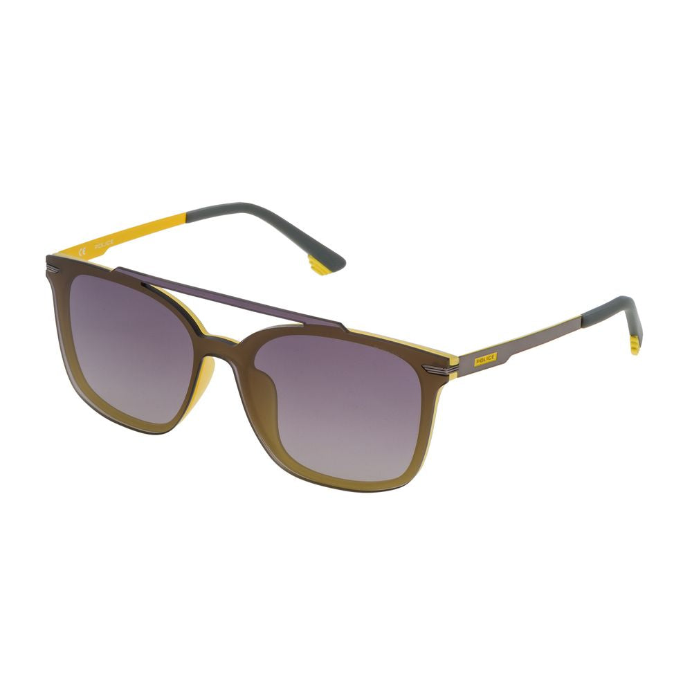 Police Gray Metal Sunglasses - Timeless Elegance Redefined