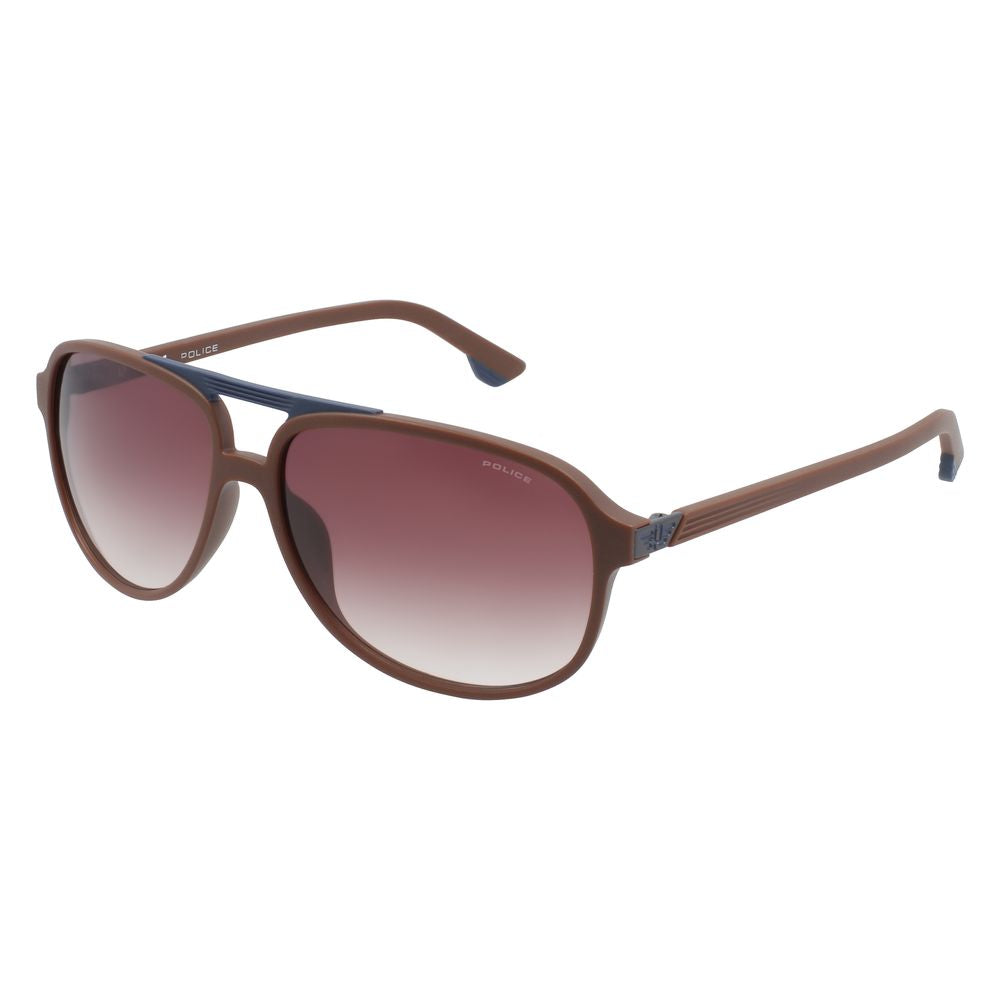 Police Brown Combined Injected Sunglasses for Elevated Style