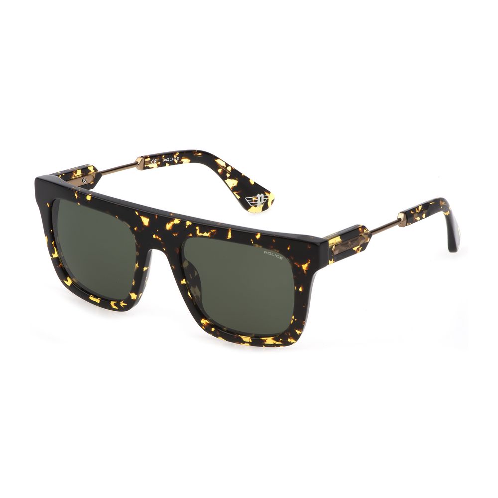 Police Brown Acetate Sunglasses for Elevated Style