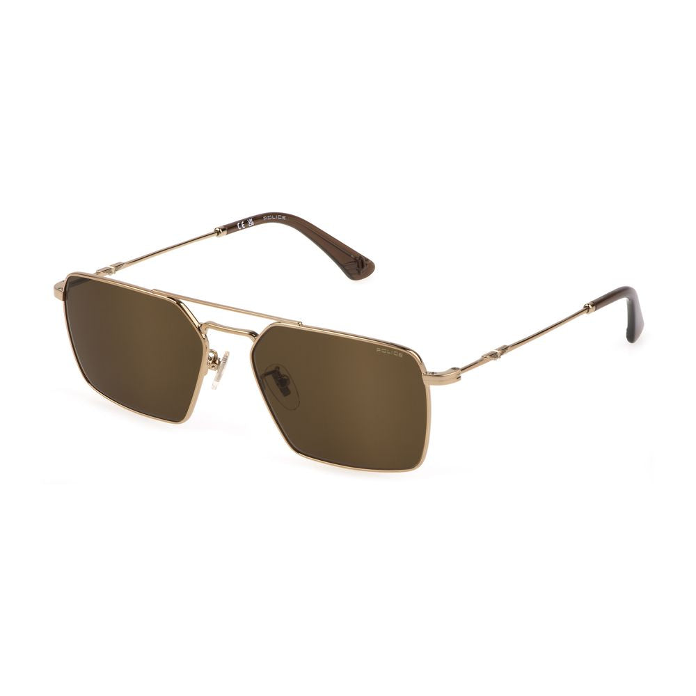 Police Gold Metal Sunglasses for Timeless Elegance