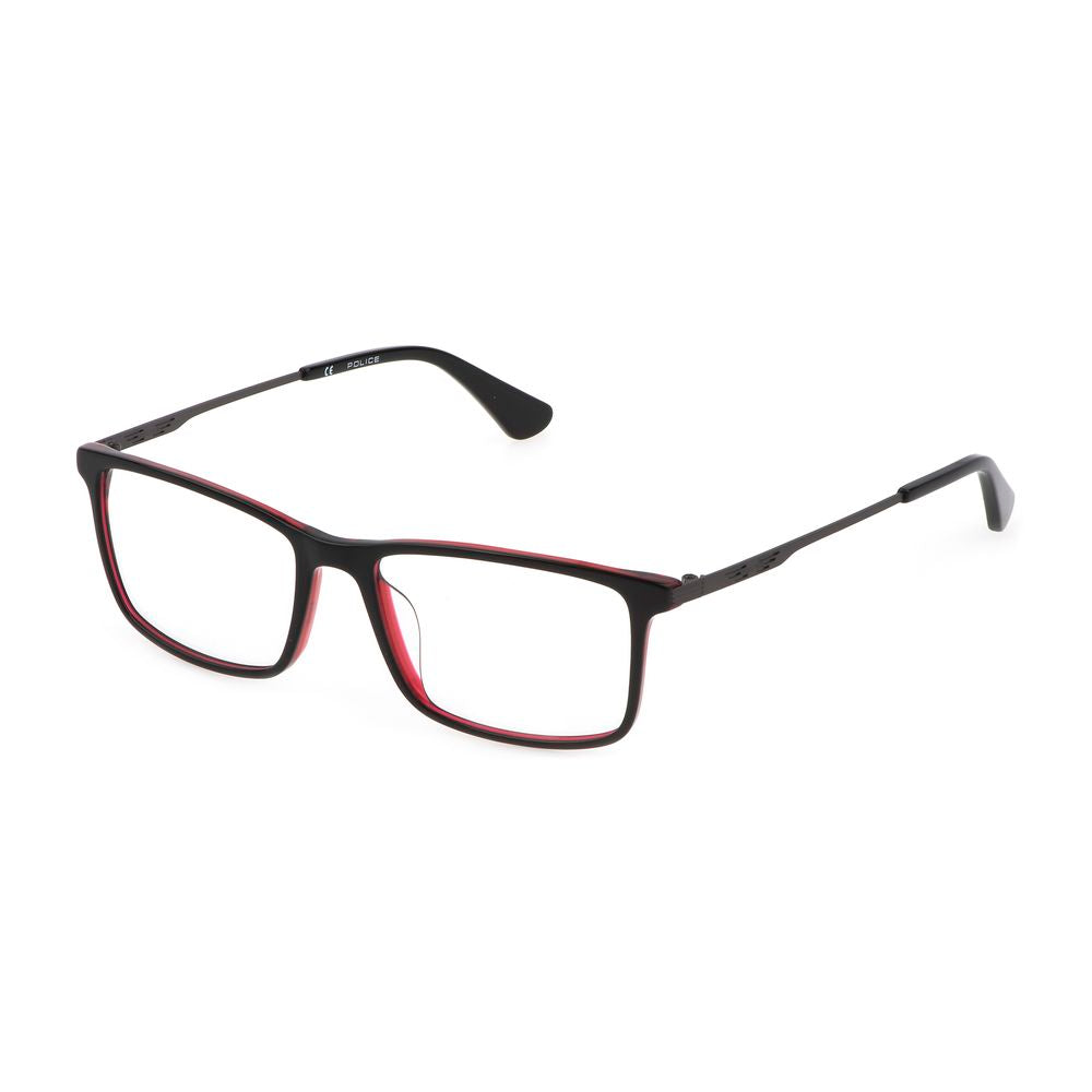Police Red Acetate Frames for Bold, Sophisticated Style