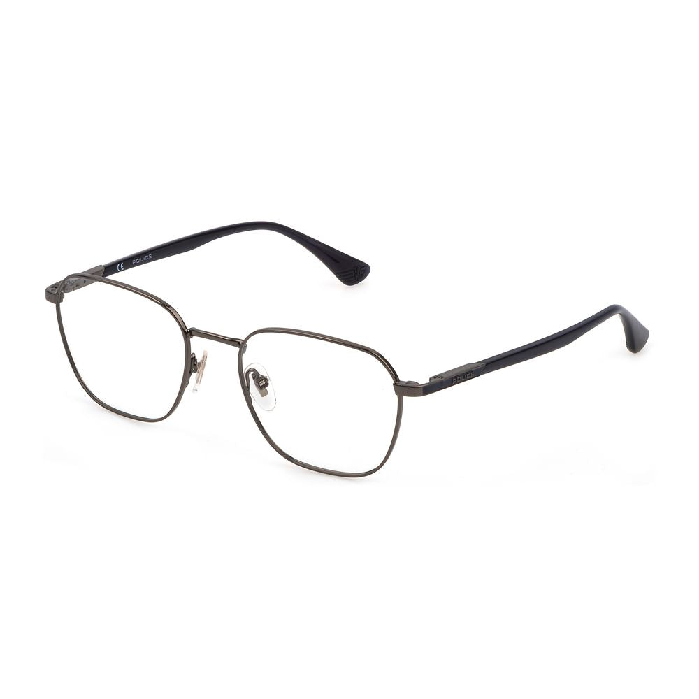 Police Gray Metal Frames - Sophisticated Eyewear Elegance