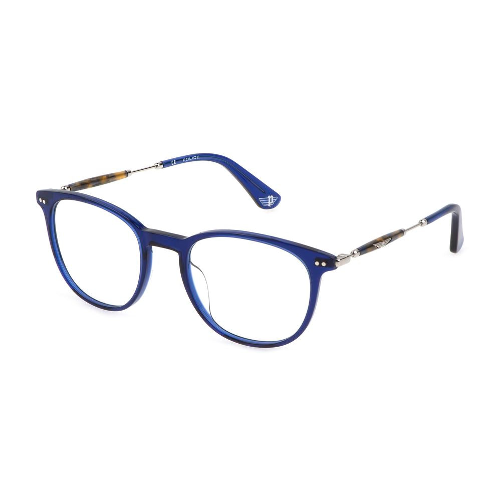 Police Blue Acetate Frames - Sophisticated Eyewear Statement