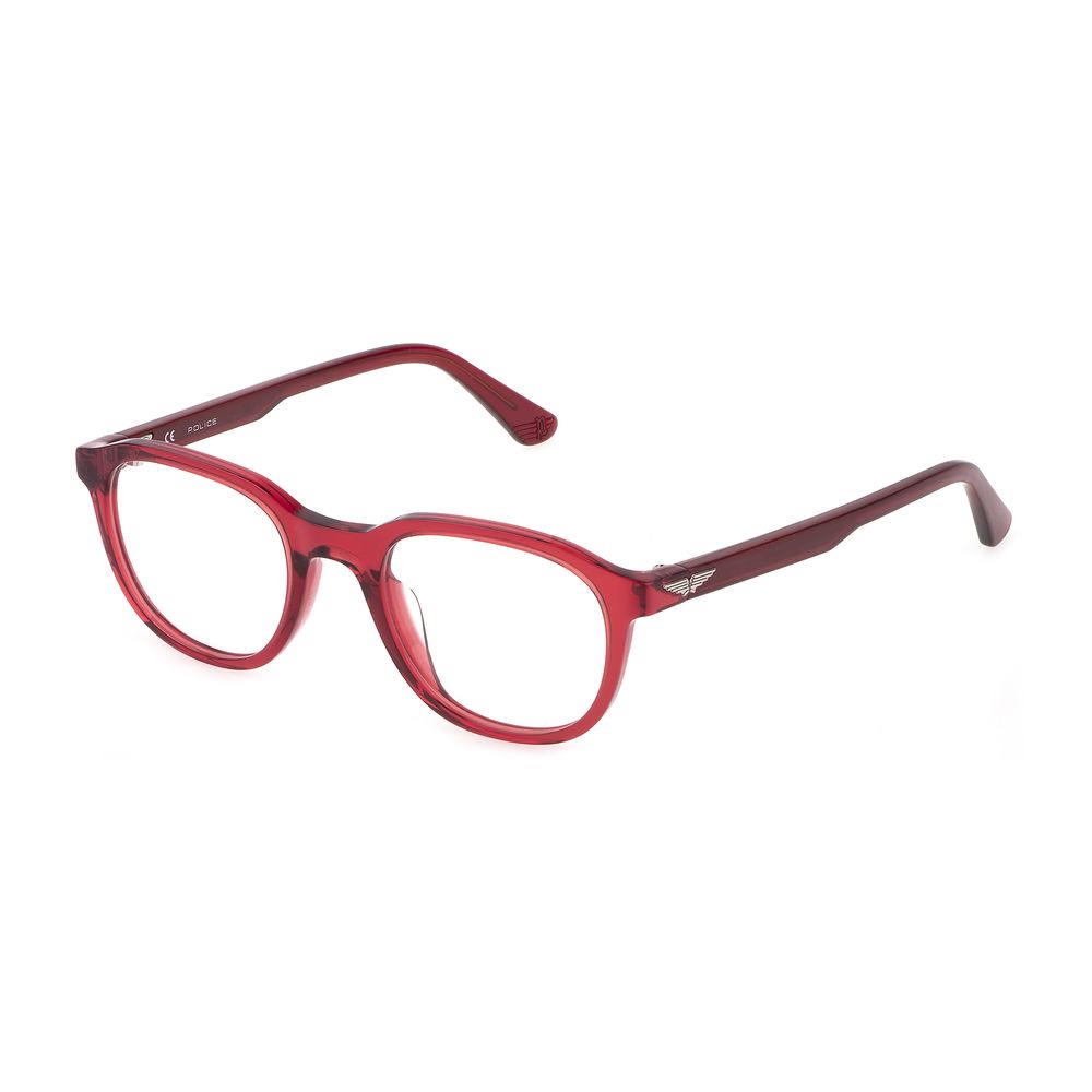 Police Red Acetate Frames - Bold Luxury Eyewear Statement