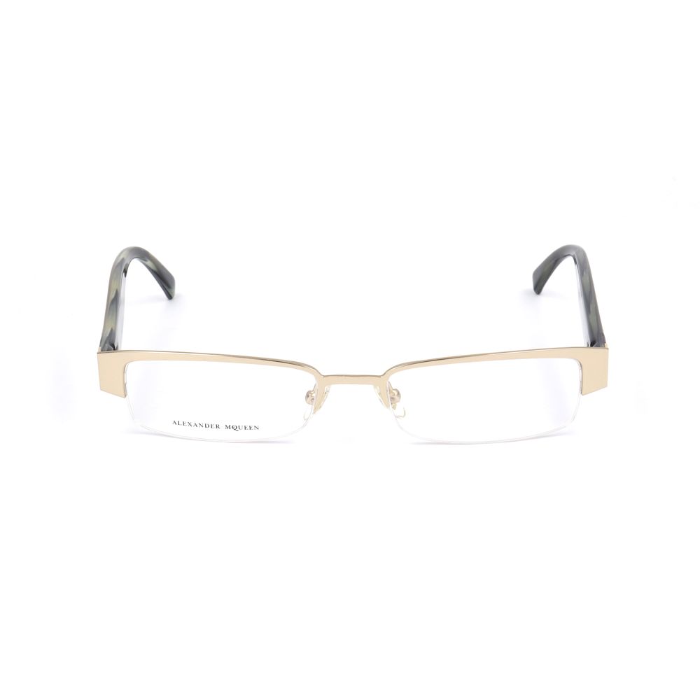 Alexander McQueen Gold Metal Frames for Timeless Elegance