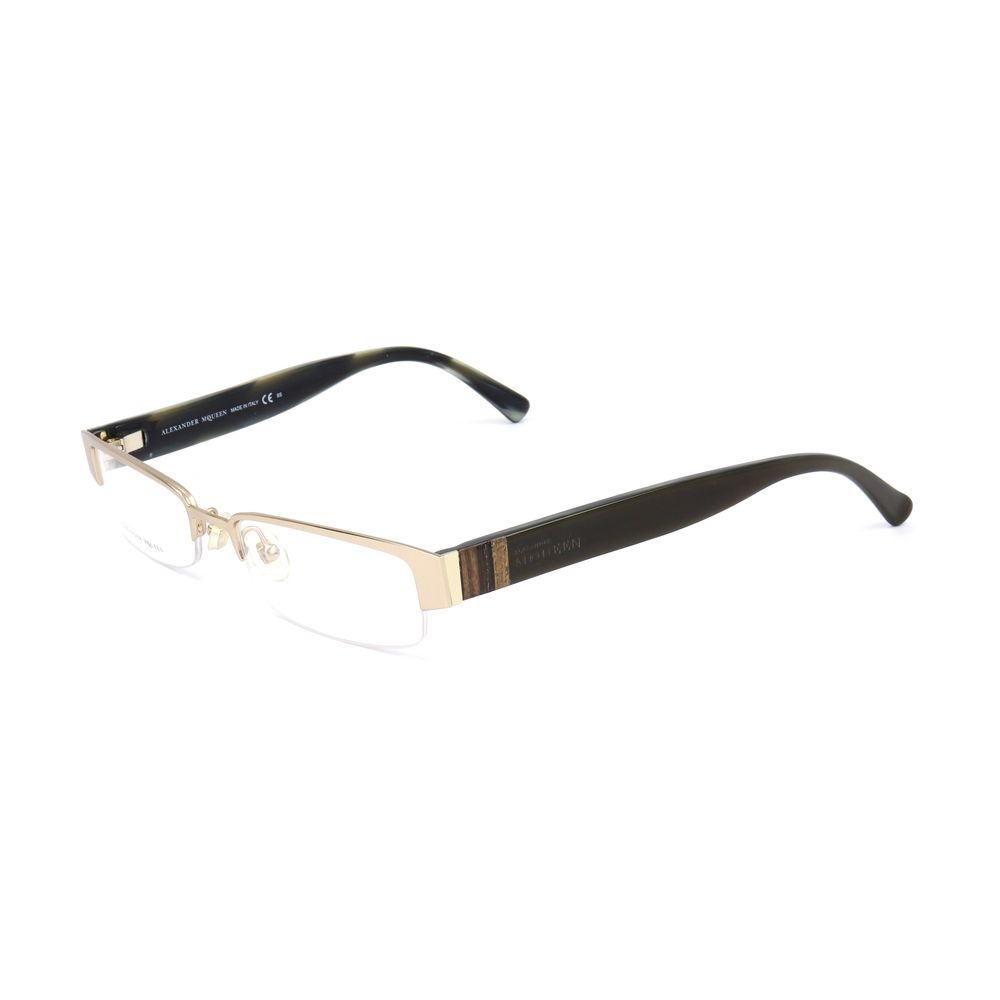 Alexander McQueen Gold Metal Frames for Timeless Elegance