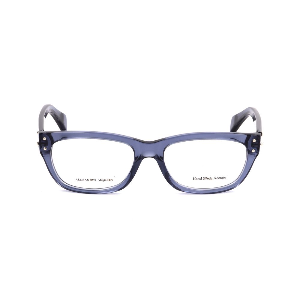 Alexander McQueen Blue Acetate Frames for Timeless Elegance