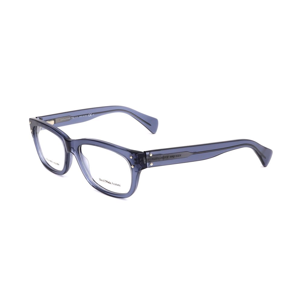 Alexander McQueen Blue Acetate Frames for Timeless Elegance