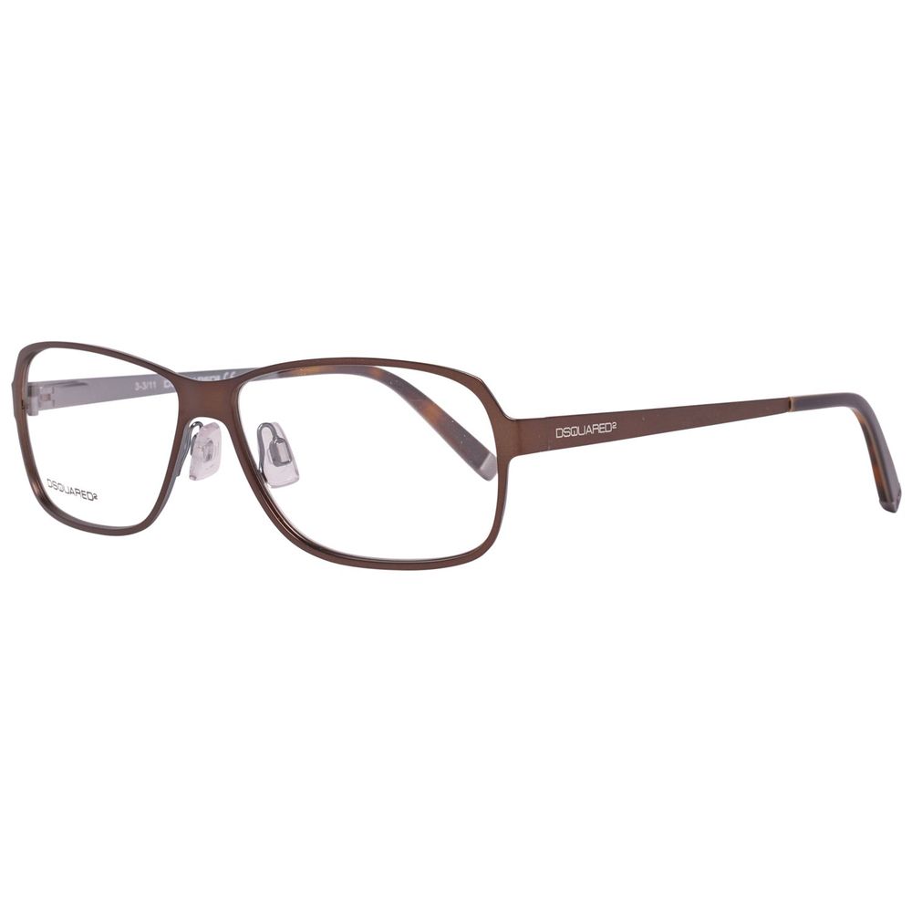Dsquared² Brown Metal Frames for Timeless Elegance