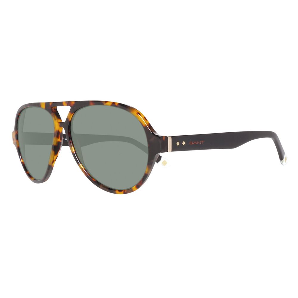 Gant Brown Acetate Sunglasses for Timeless Elegance