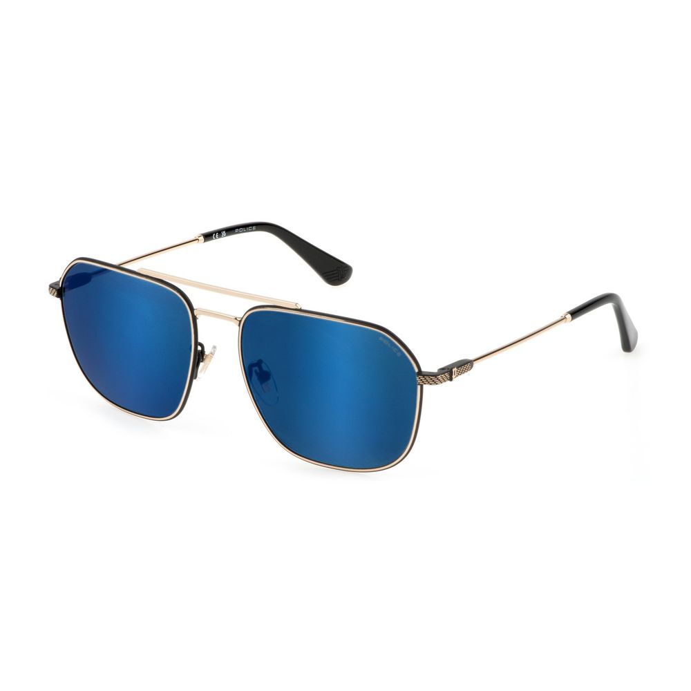 Police Gold Metal Sunglasses for Elevated Style and Luxury