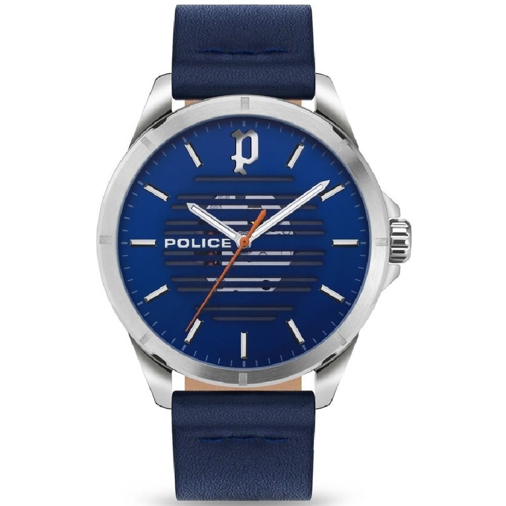 Police Blue Leather Watch – Timeless Luxury Timepiece
