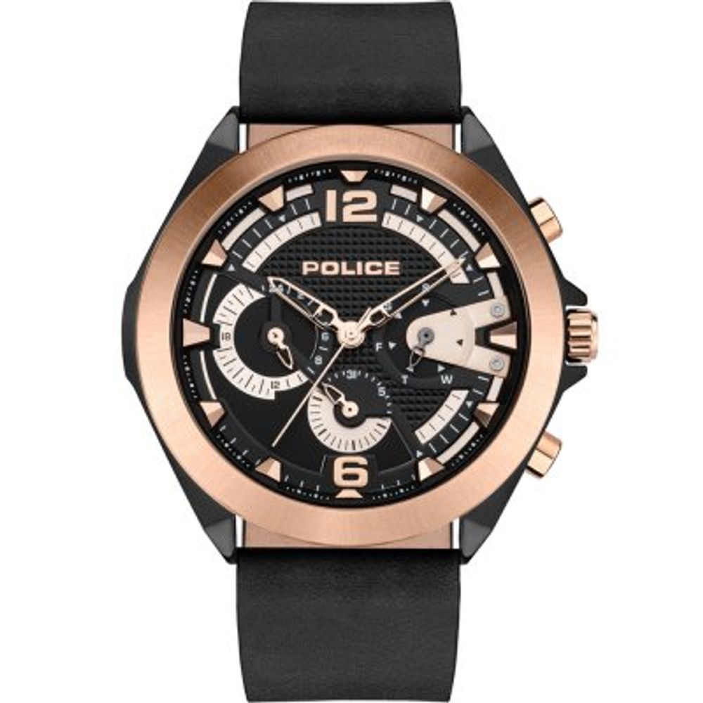 Police Black Leather Watch – Timeless Elegance Redefined