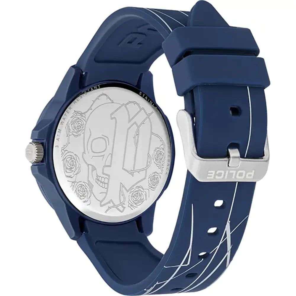 Police Blue Silicone Watch - Contemporary Elegance Redefined