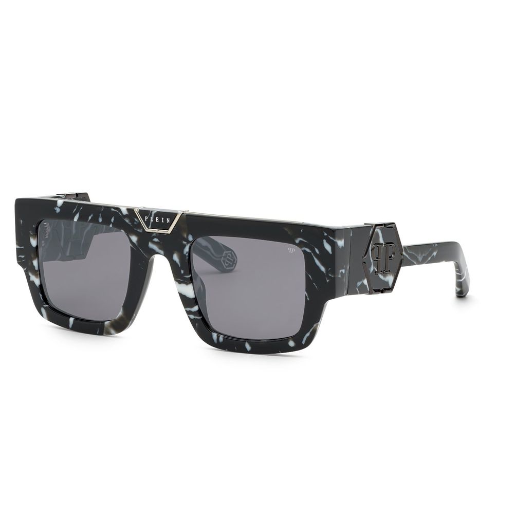 Philipp Plein Black Acetate Sunglasses for Effortless Elegance