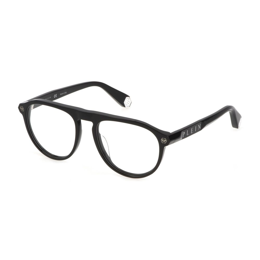 Philipp Plein Black Acetate Frames for Timeless Elegance