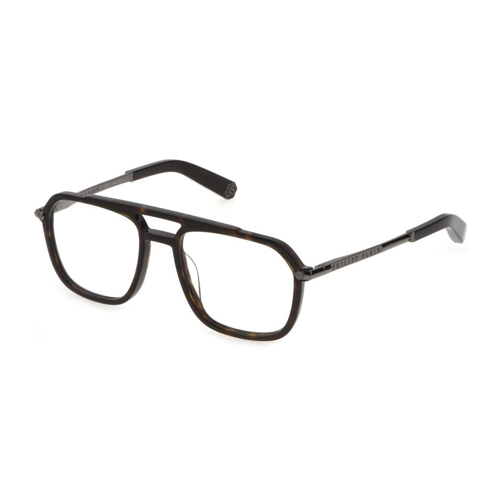 Philipp Plein Brown Acetate Frames for Elevated Style