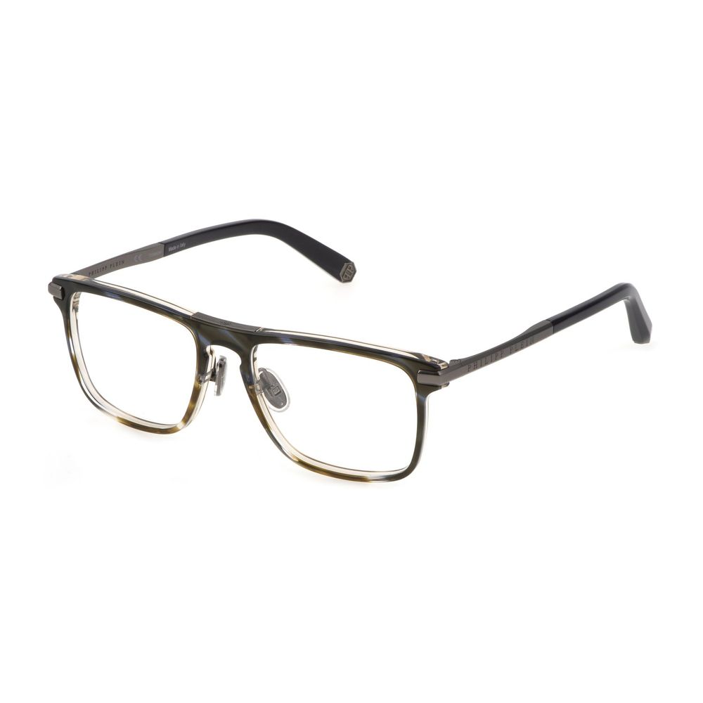 Philipp Plein Brown Acetate Frames for Elevated Style