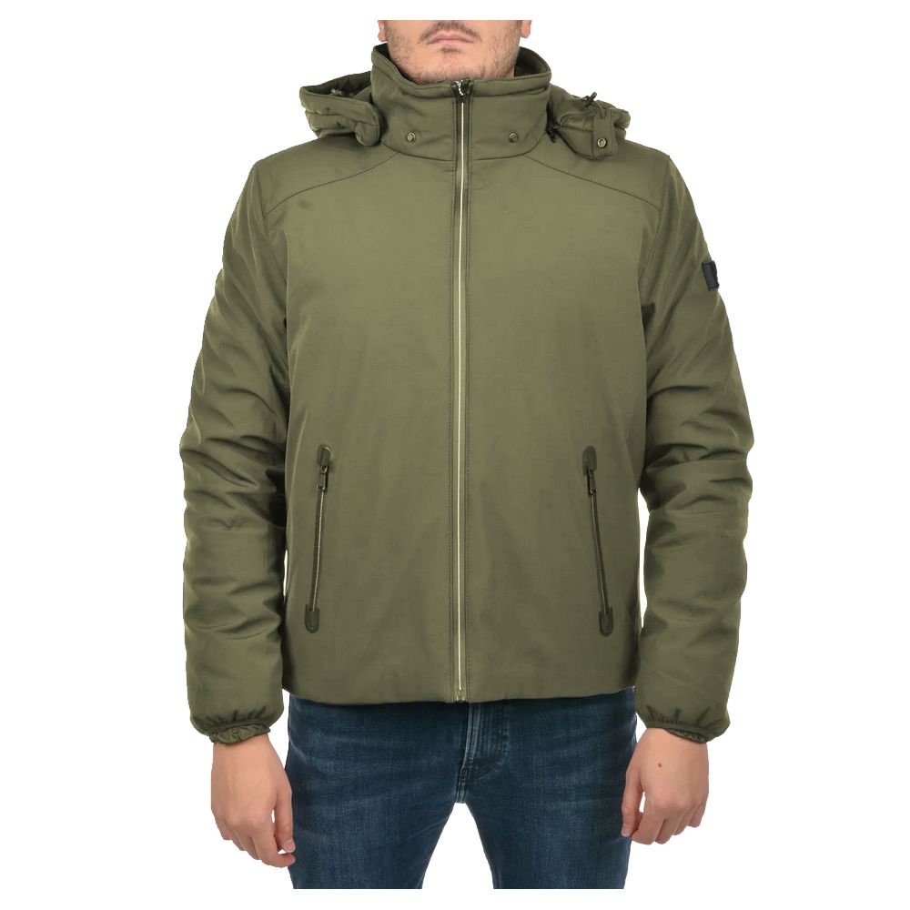 Yes Zee Green Nylon Jacket - Luxury Outerwear Redefined