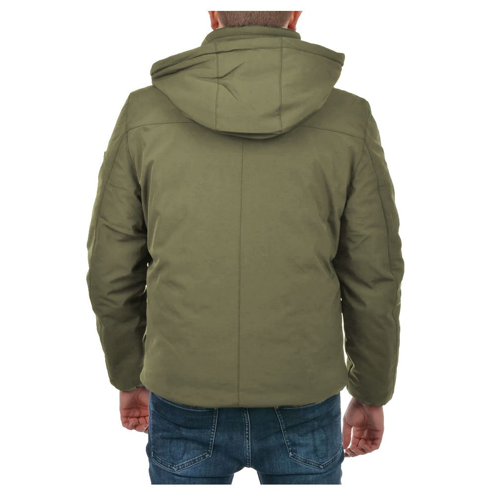 Yes Zee Green Nylon Jacket - Luxury Outerwear Redefined